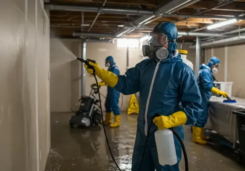 Basement Sanitization and Antimicrobial Treatment process in Lincoln County, NM