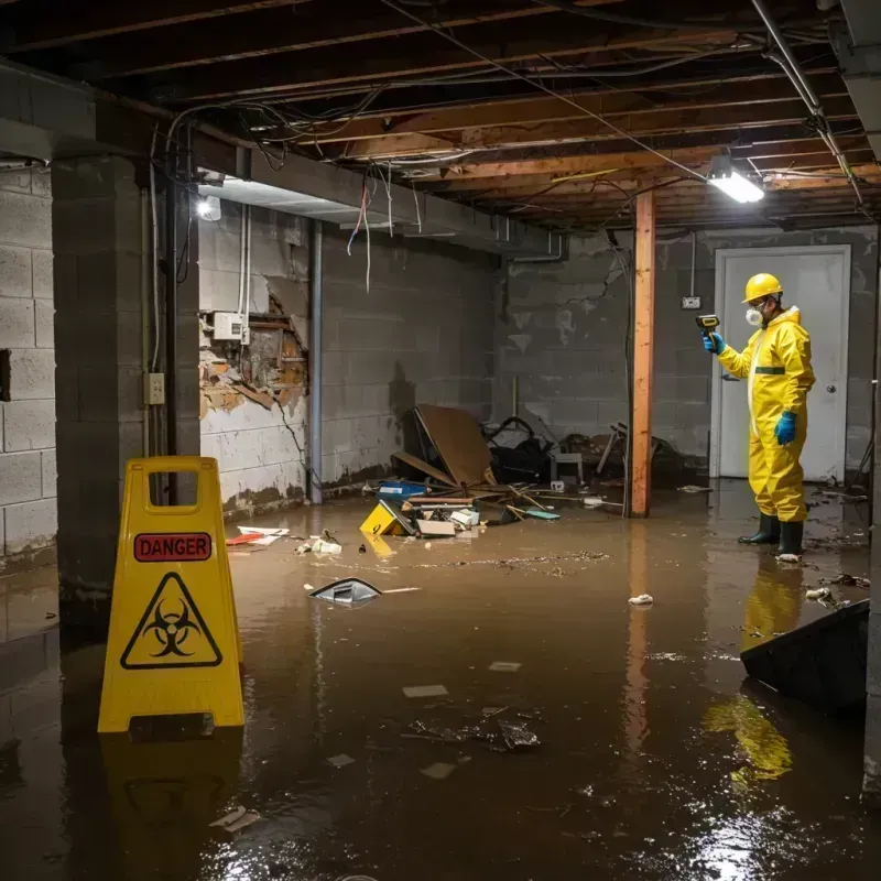 Flooded Basement Electrical Hazard in Lincoln County, NM Property